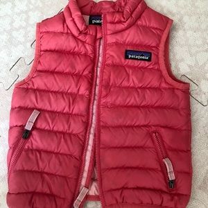 Kids Patagonia Vest in Pink 12-18months